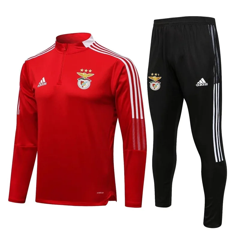 Benfica 1 4 Zip Tracksuit 2021 22 Red — photo 1