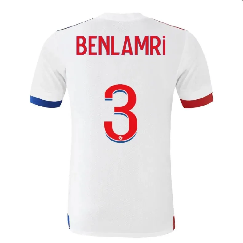 Lyon Benlamri 3 Olympique Lyonnais 20/21 Home Jersey
