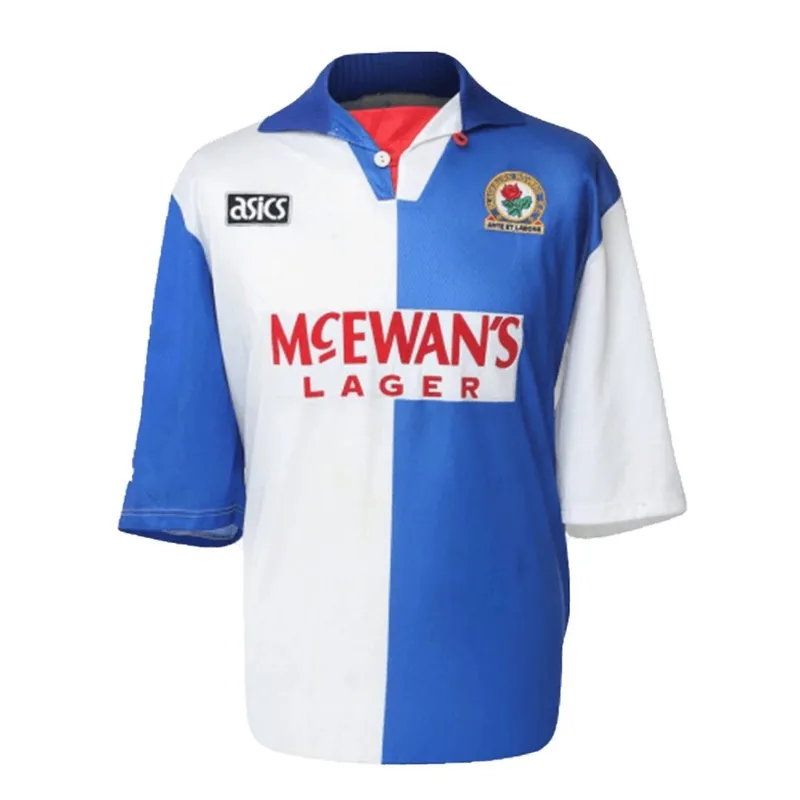 1994/95 Blackburn Rovers By Asics Retro Home Jersey