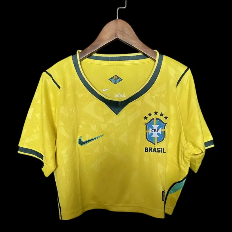 Brazil 2026 Crop Top Home Jersey