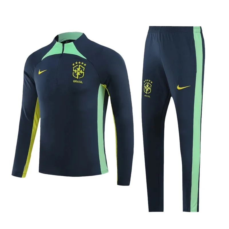 Brazil 1 4 Zip Tracksuit 2023 Navy — photo 1