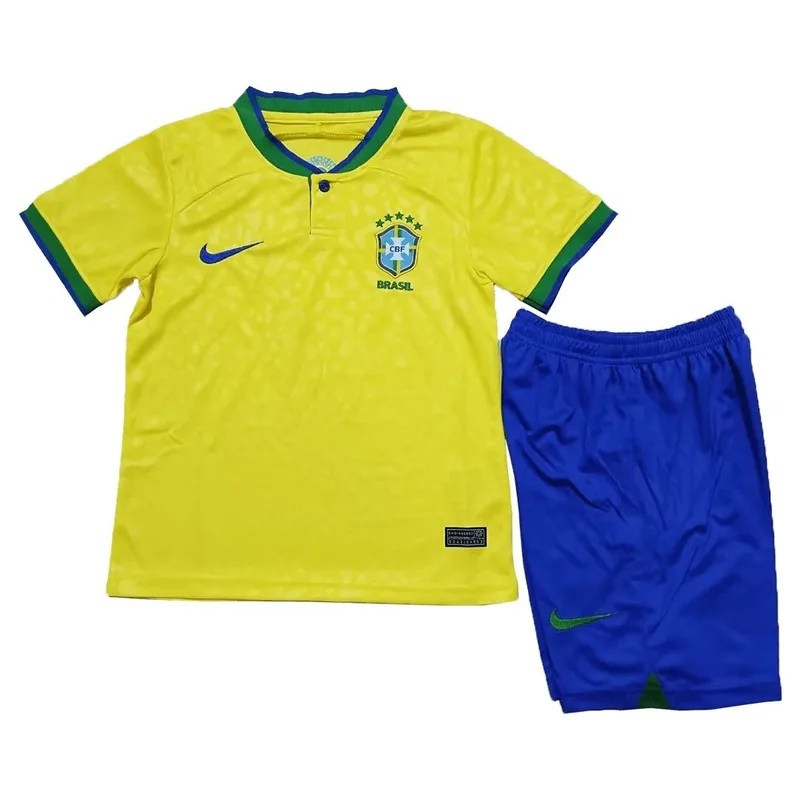 Brazil 2022 Home Jersey - Kids