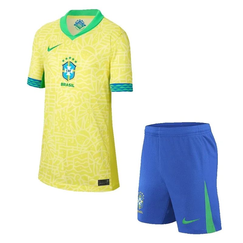 Brazil 2024 Home Jersey - Kids