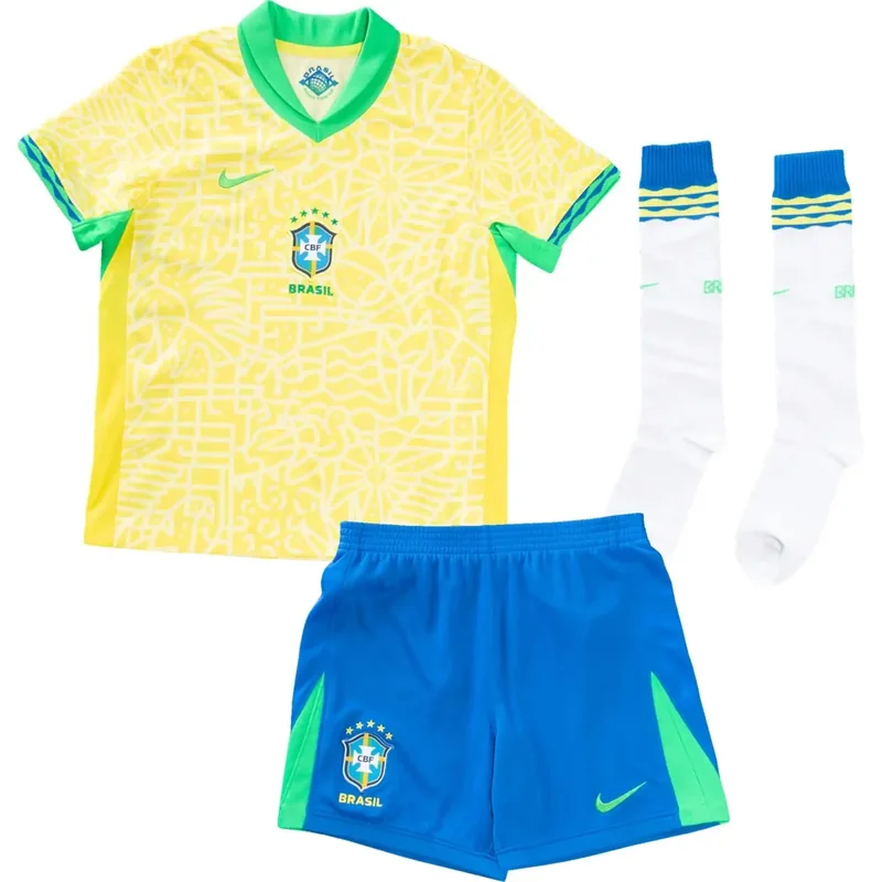 Brazil 2024 Home Jersey - Kids