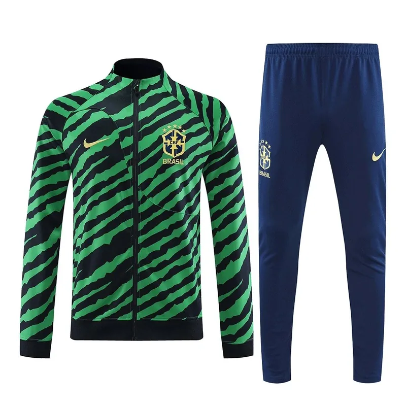 Brazil 2022 Jacket Tracksuit Green Black