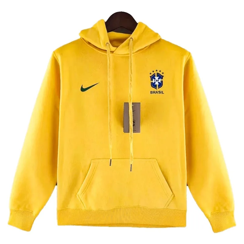 Brazil Sweater Hoodie 2022 23 Yellow — photo 1