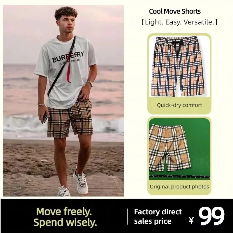 Burberry Checkered Shorts