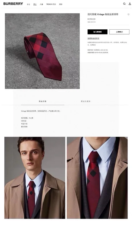 Burberry Silk Tie Ver.G