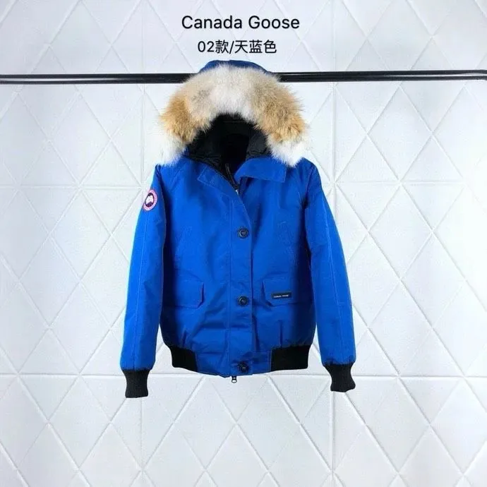 Canada Goose Blue Down Jacket Women Ver.A