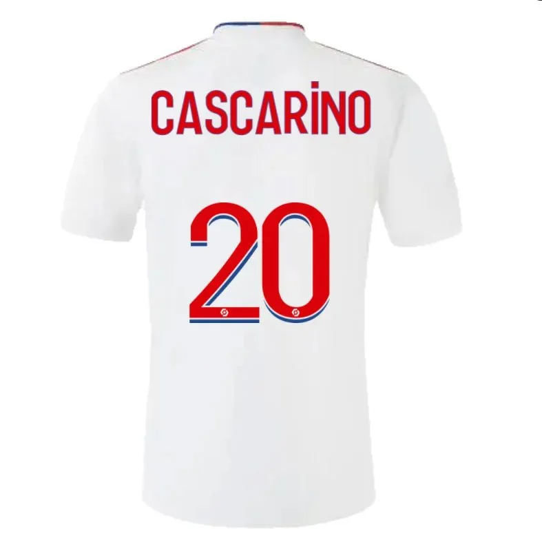 Lyon Cascarino 20 Olympique Lyonnais 21/22 Home Jersey