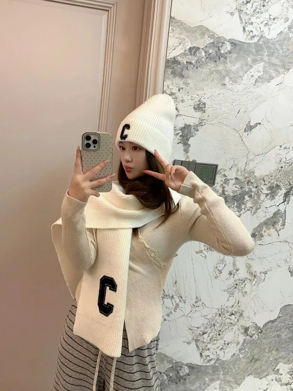 Celine Scarf & Hat Set Ver.C