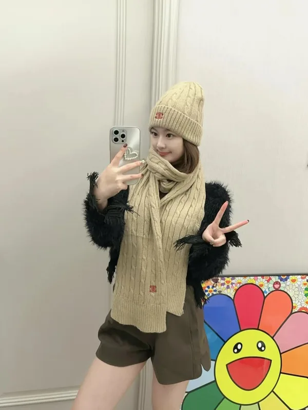 Celine Scarf & Hat Set Ver.D