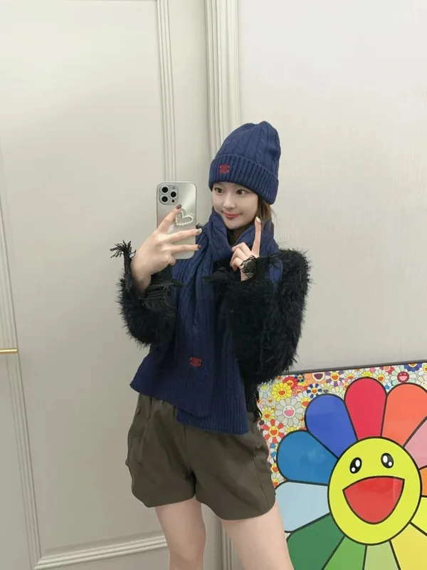 Celine Scarf & Hat Set Ver.E