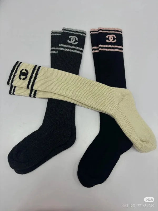 Chanel Cashmere Socks 5-Pair Box Ver.A