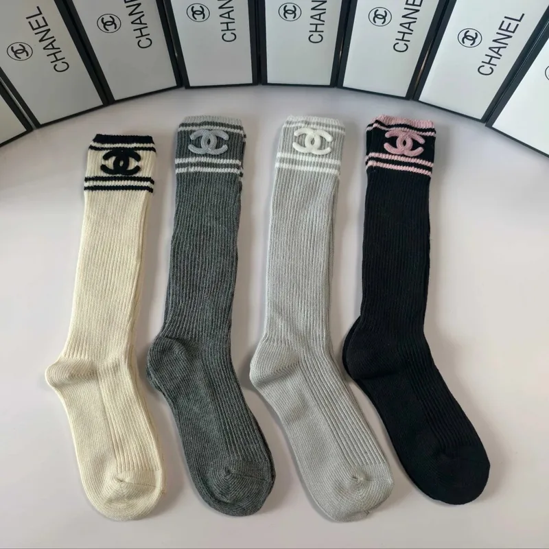 Chanel Cashmere Socks 5-Pair Box Ver.D