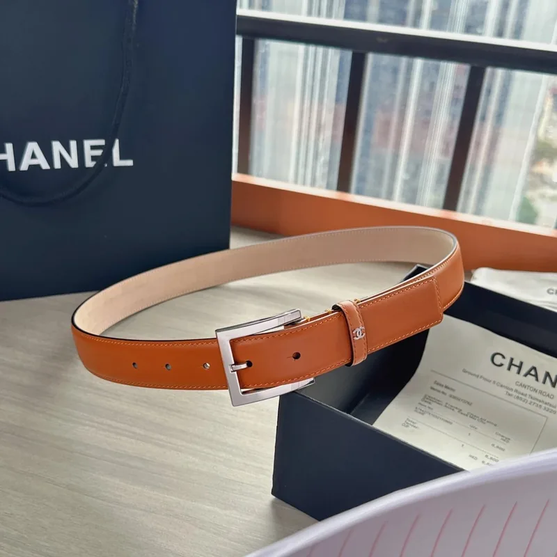 Chanel Leather Reversible Belt Ver.A