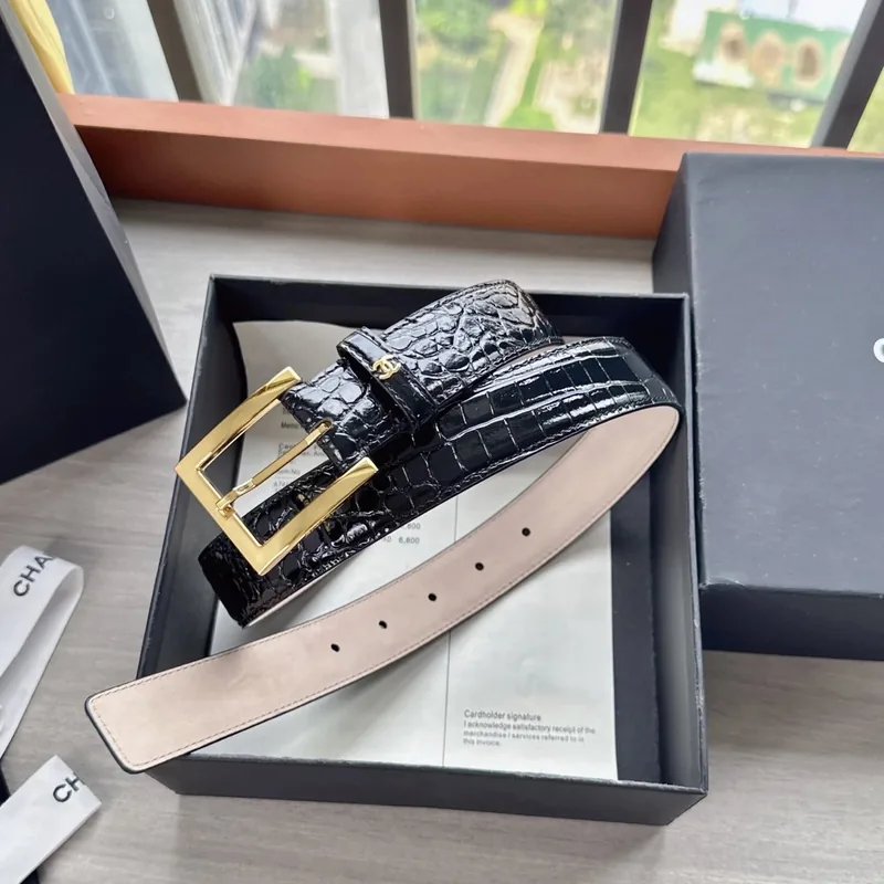 Chanel Leather Reversible Belt Ver.B