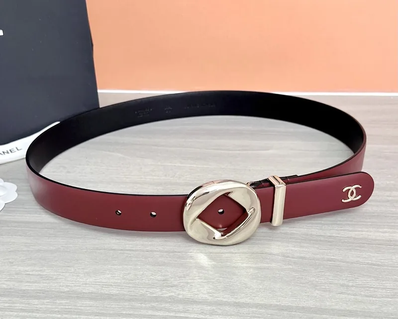 Chanel Leather Reversible Belt Ver.D