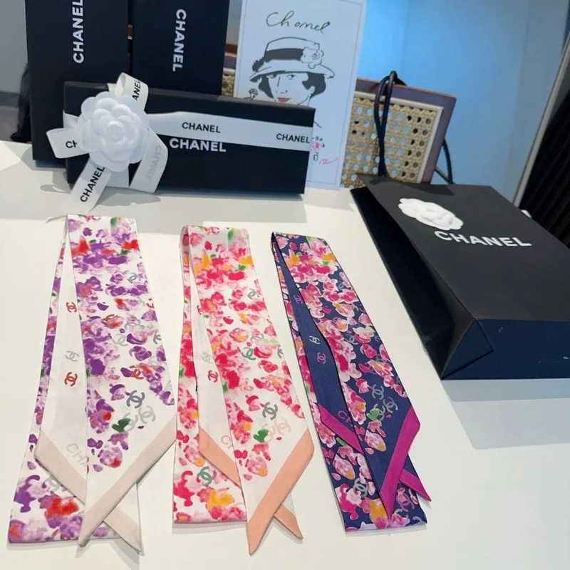 Chanel Silk Hair Ribbon Ver.B