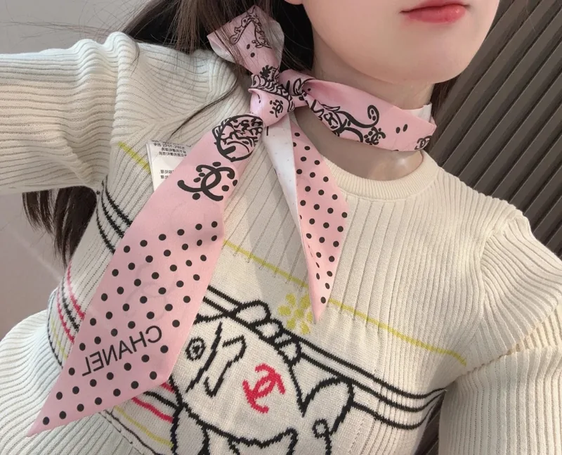 Chanel Silk Hair Ribbon Ver.E