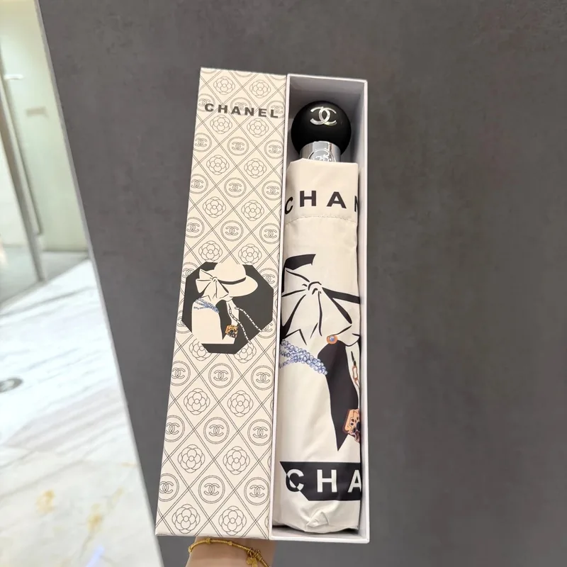 Chanel UV Protection Folding Umbrella Ver.H