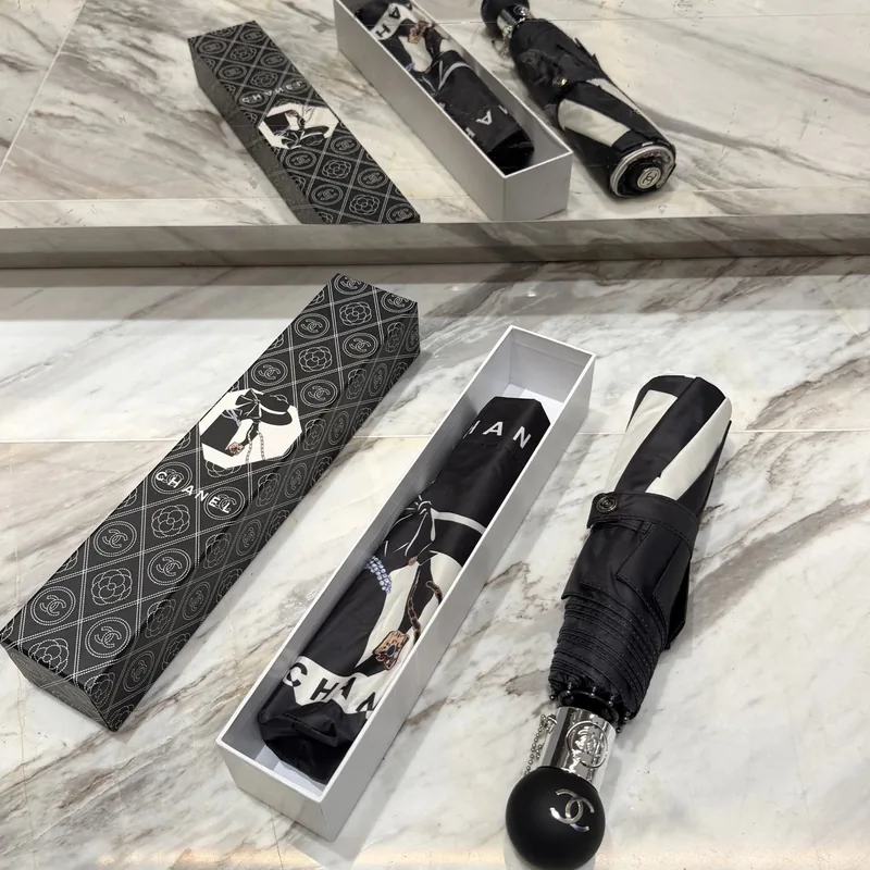Chanel UV Protection Folding Umbrella Ver.I