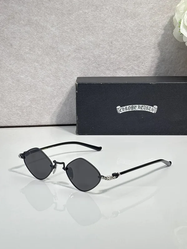 Chrome Hearts DIAMOND DOG Sunglasses 50-22-145 Ver.A