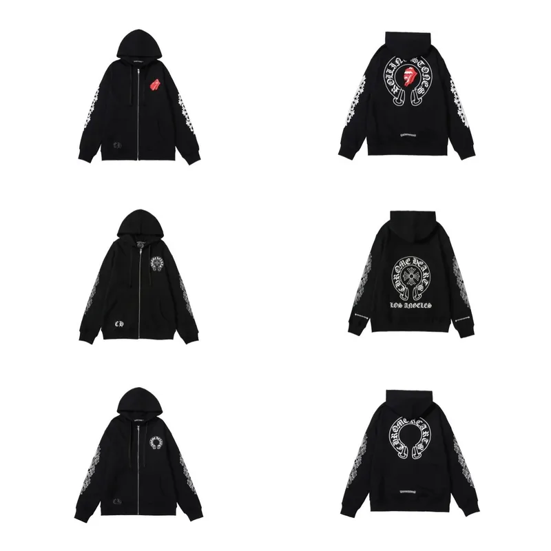Chrome Hearts Rolling Stones Zip-Up Hoodie