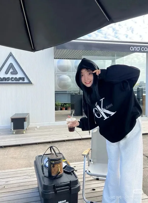 CK Black Hoodie Women