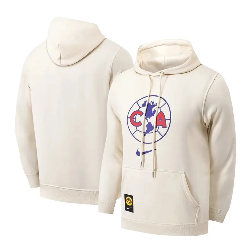 2023 Club America Sweater Hoodie 24 Cream