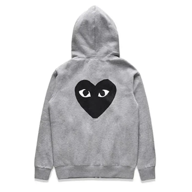 Comme des Garcons PLAY Heart Zip-Up Hoodie