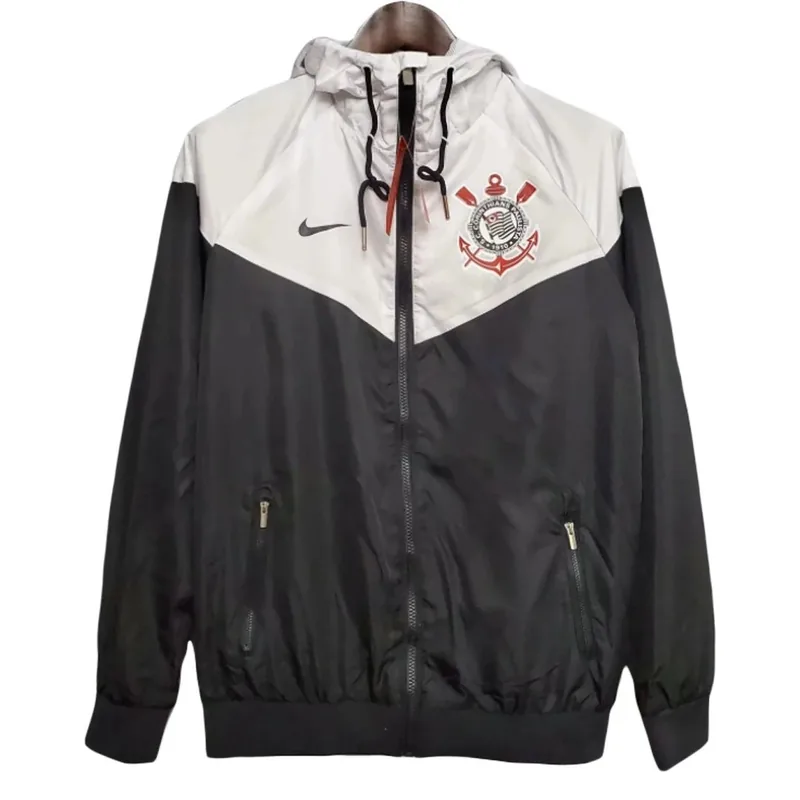 Corinthians 2021 Hoodie Windbreaker Jacket 22 Black