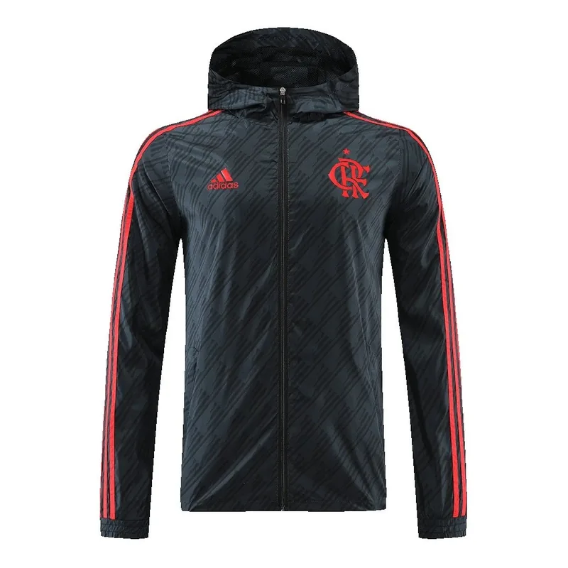 Flamengo 2022 CR Hoodie Windbreaker Jacket 23 Black