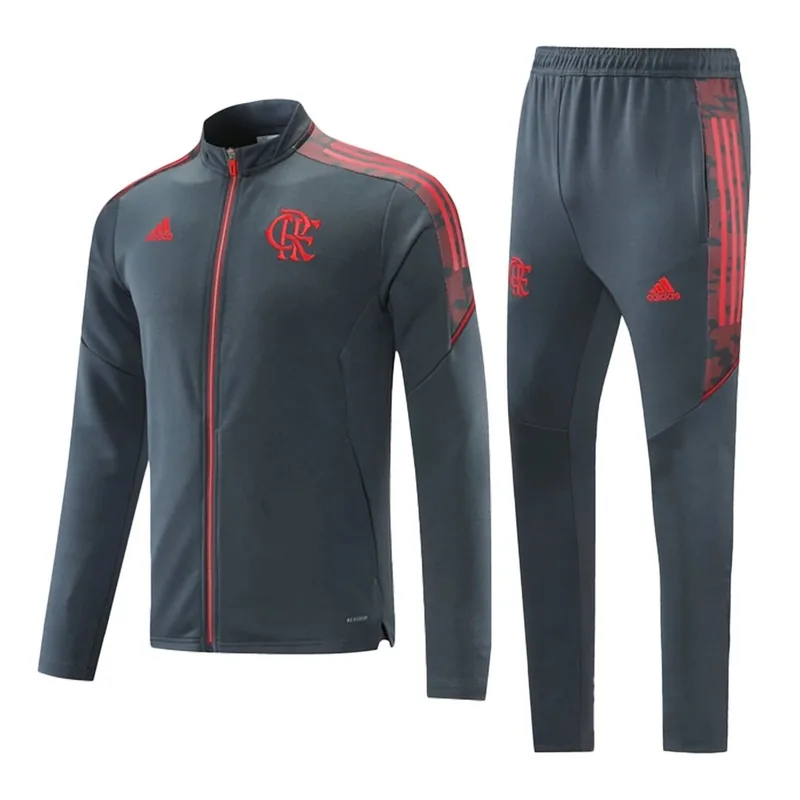 Flamengo 2021 CR Jacket Tracksuit 22 Gray