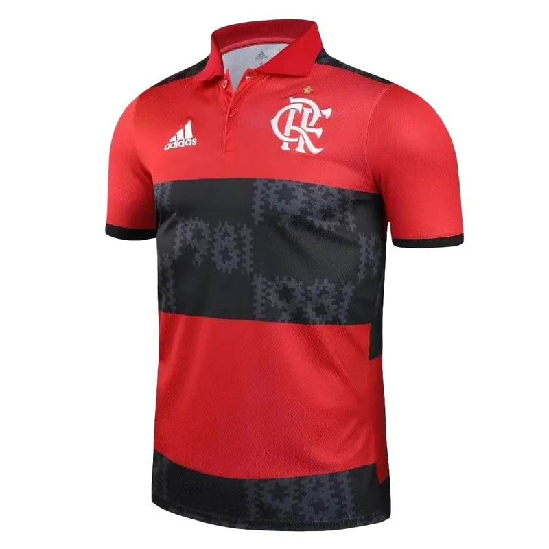 Flamengo 2021 CR Soccer Core Polo Shirts 22