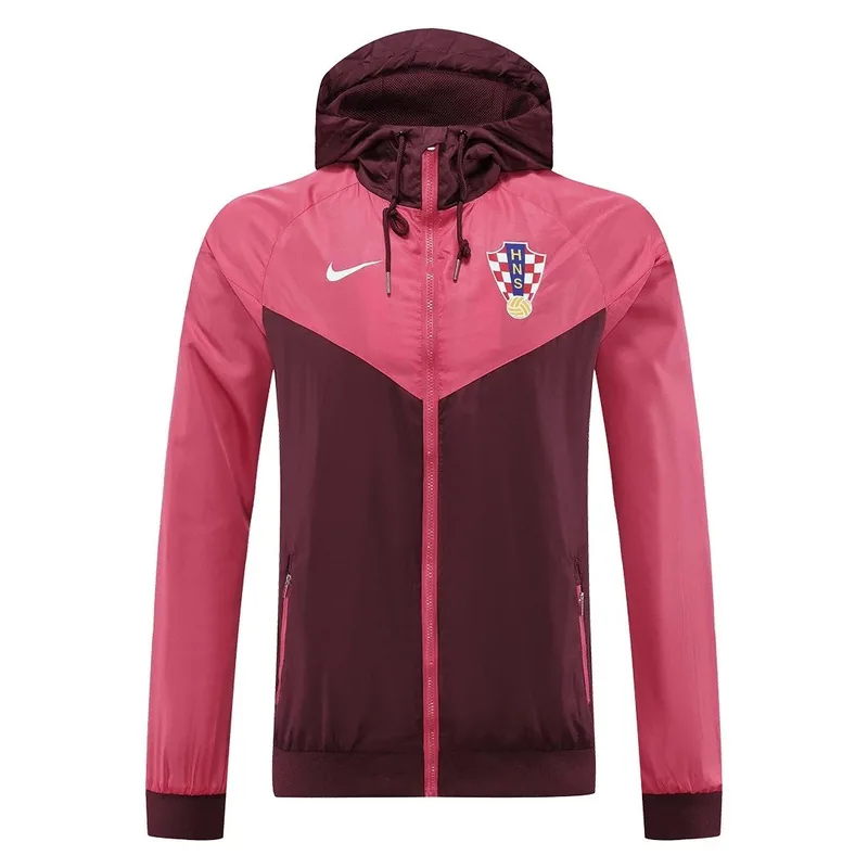 Croatia 2022 Windbreaker Hoodie Jacket