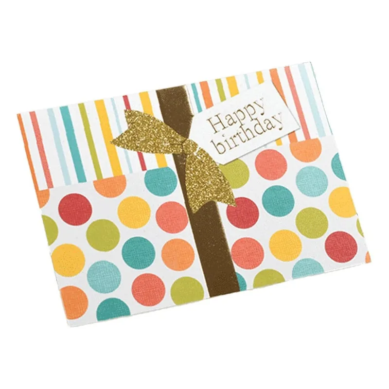 Custom Bow Birthday Card Color Jersey