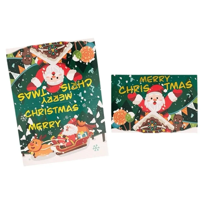 Custom Christmas Card Santa Claus Personalized Message Jersey