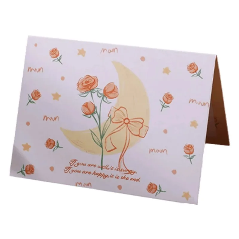 Custom Rose Moon Valentine s Day Card Yellow Jersey