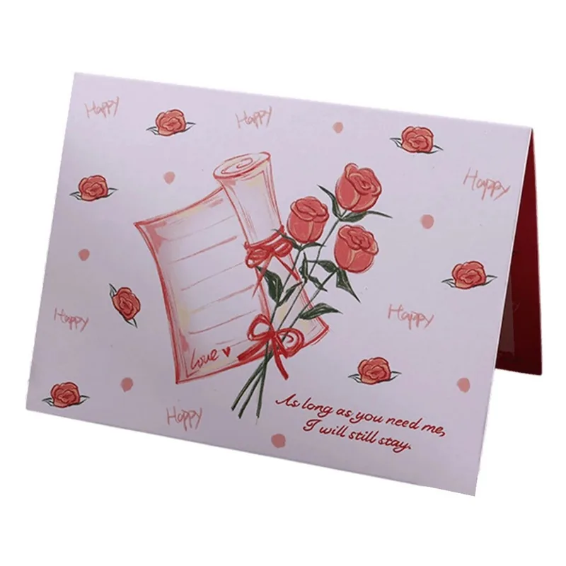 Custom Rose Reel Valentine s Day Card Red Jersey