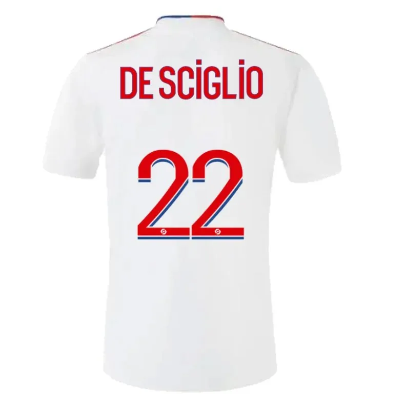 Lyon de Sciglio 22 Olympique Lyonnais 21/22 Home Jersey
