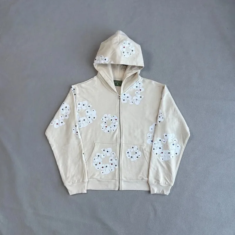 DenimTears Beige Hoodie