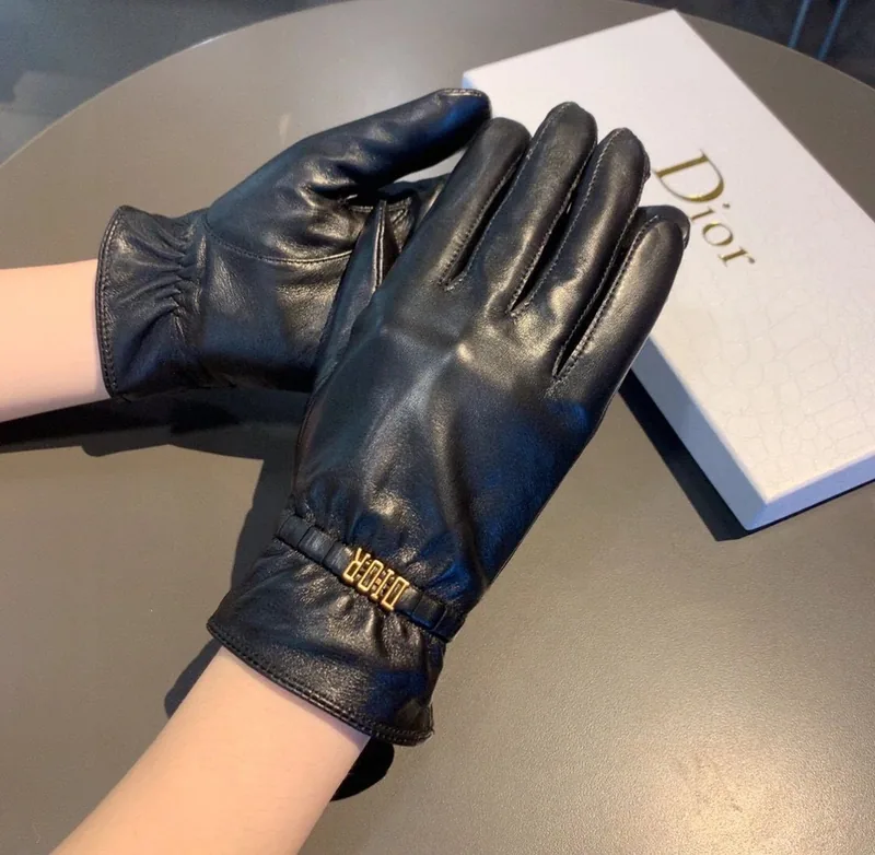 Dior Lambskin Cashmere Gloves Ver.D
