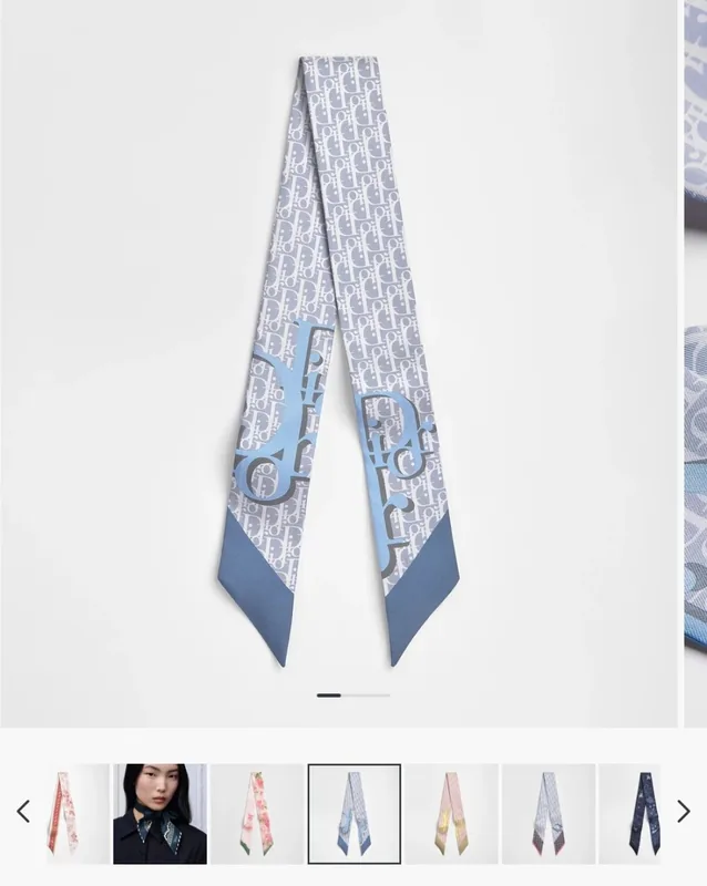 Dior Silk Hair Ribbon Ver.C