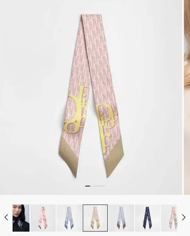 Dior Silk Hair Ribbon Ver.D