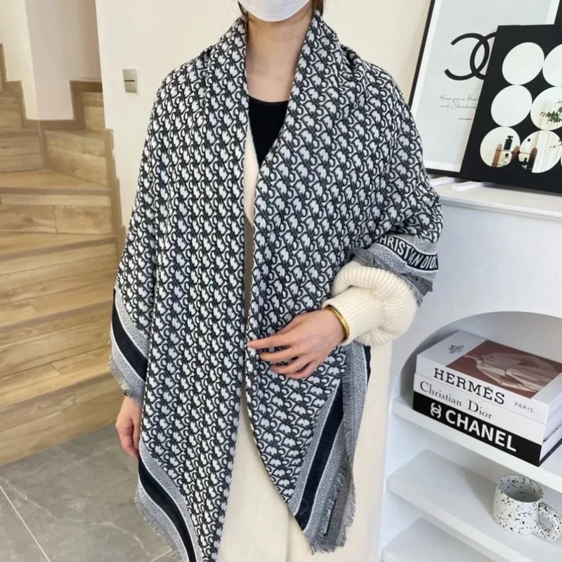 Dior Wool Silk Shawl Ver.C