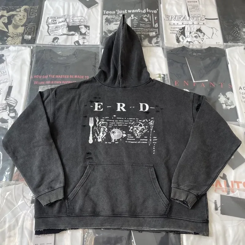 ERD Black Hoodie Women