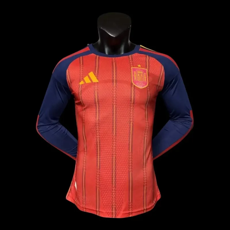 Spain 2026 Long Sleeve Home Jersey (Player Version)