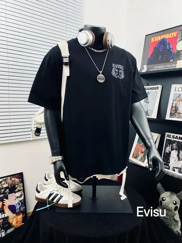 Evisu Black T-Shirt Women Ver.B2