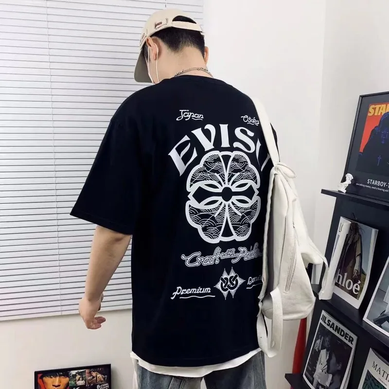 Evisu Black T-Shirt Women Ver.E